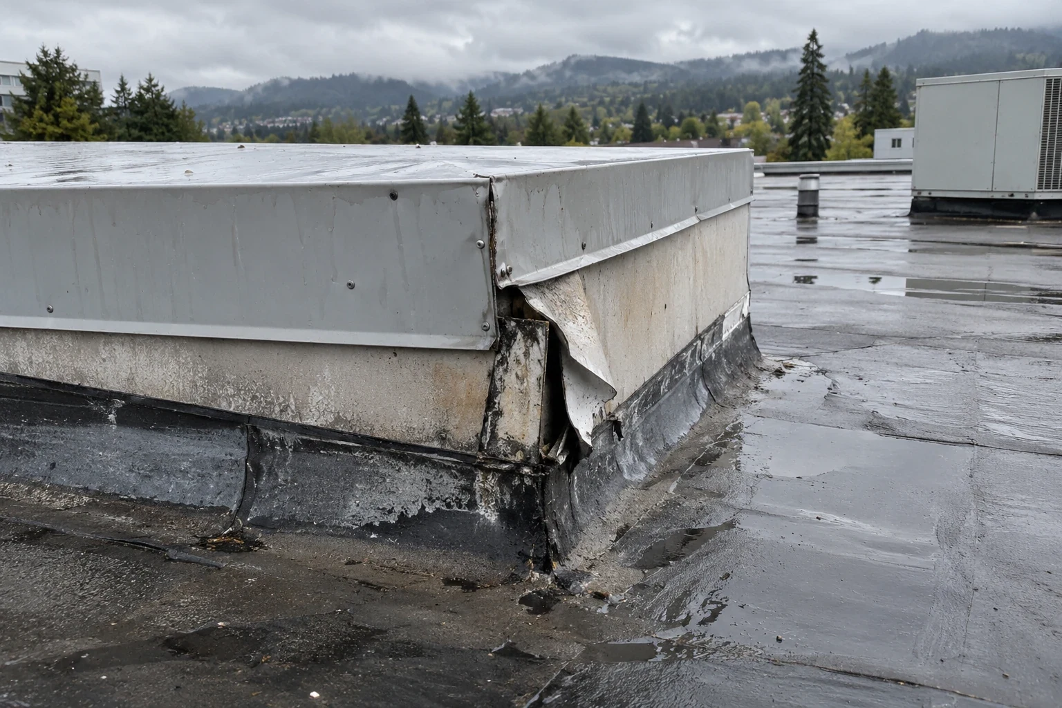 Commercial Roof Flashing Repair in Gresham, OR