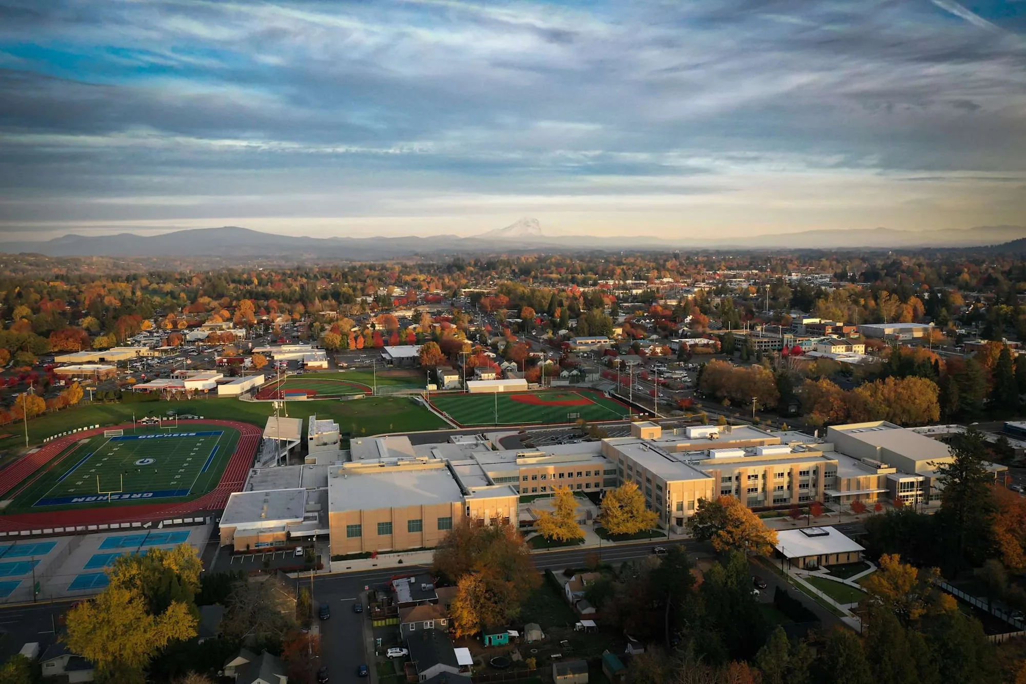 Gresham, Oregon from above